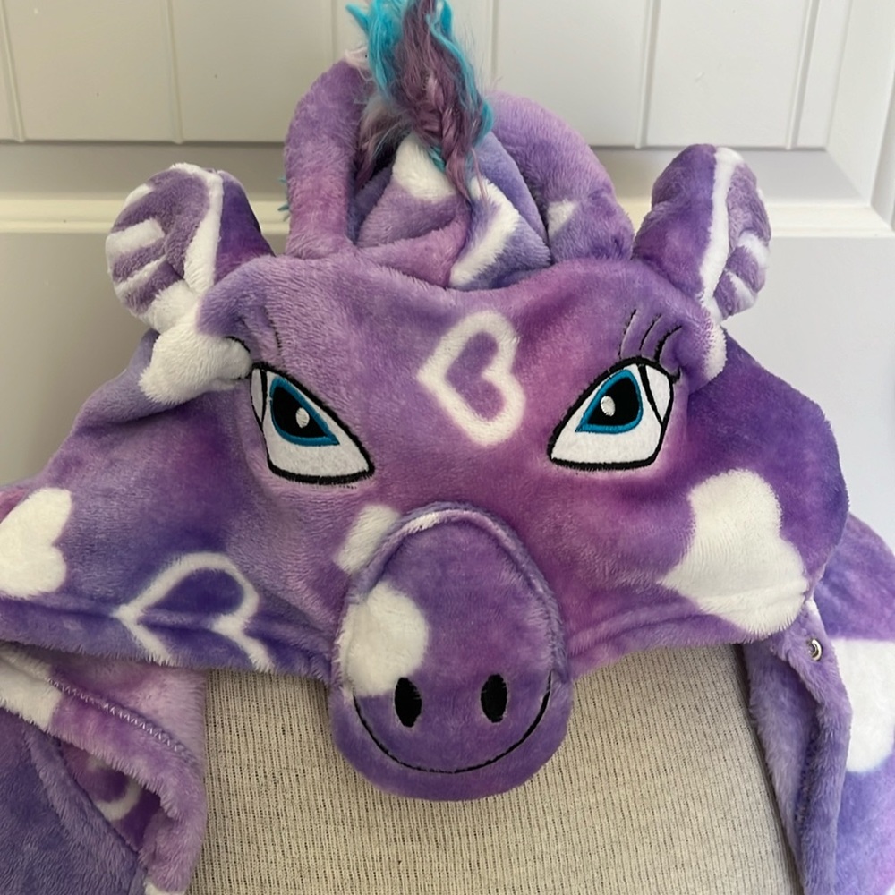 Unicorn Hood Robe - Picture 2 of 5